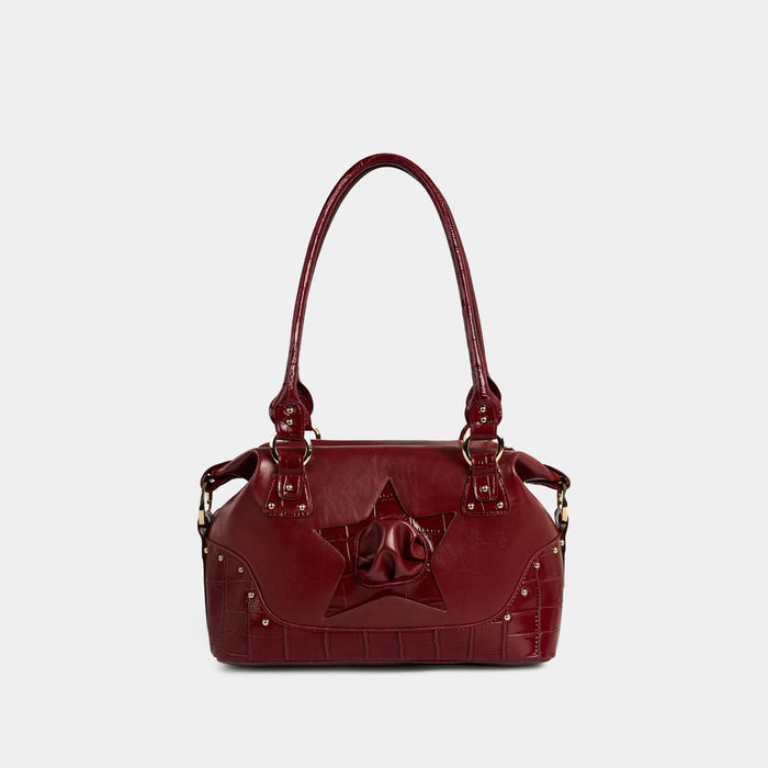 Bag Y2K STAR — Red Croc x Dark Red