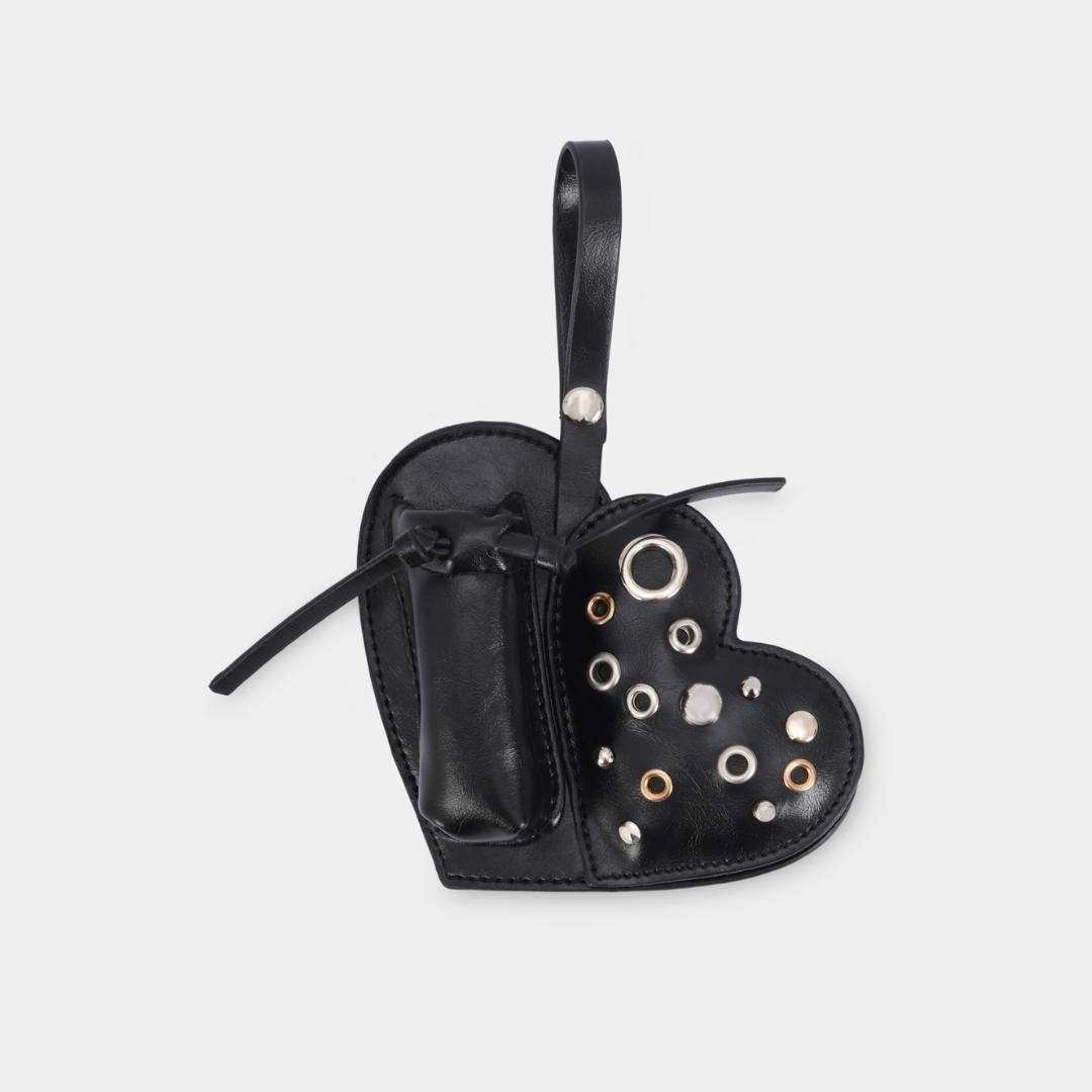 Charm EYELET HEART Lipstick Case