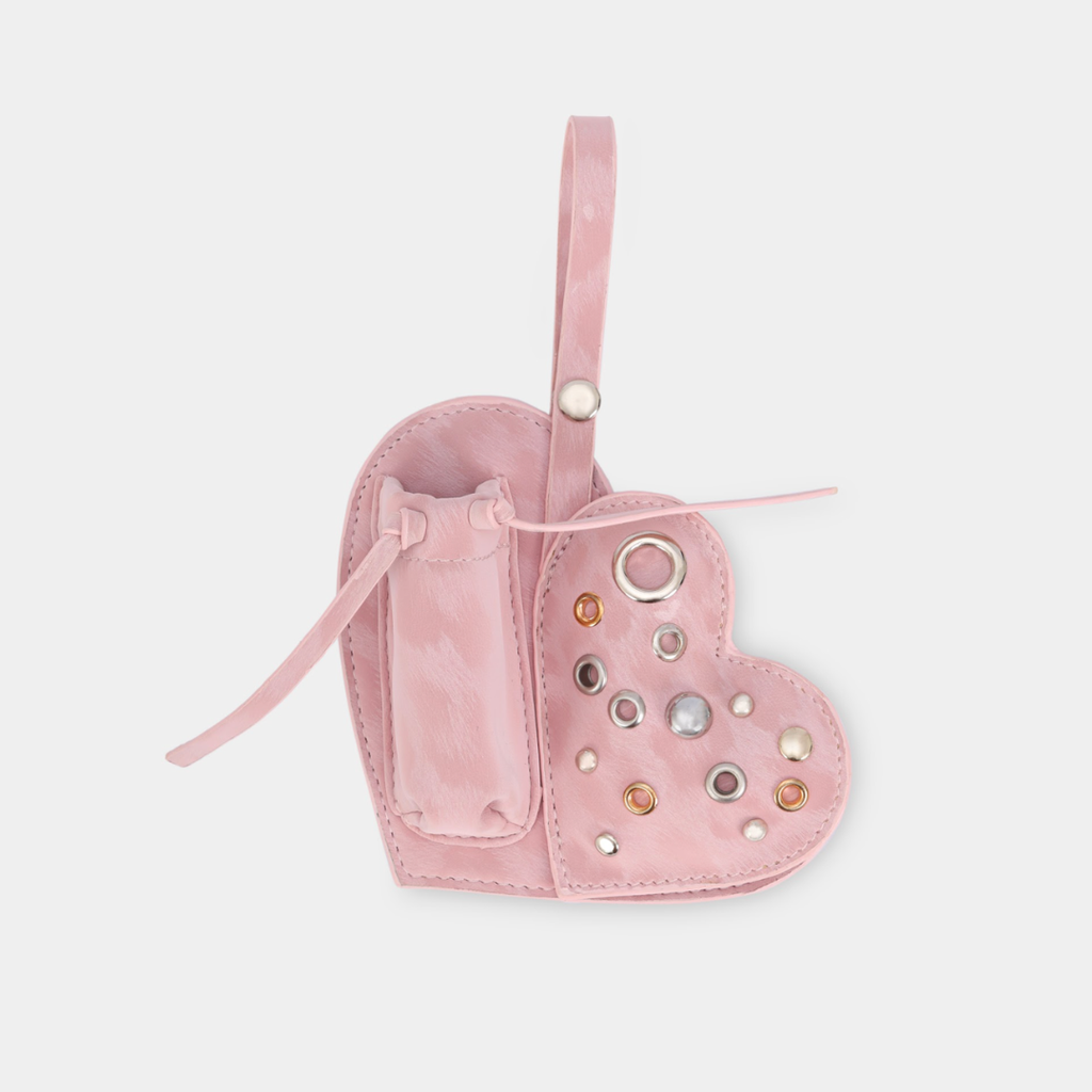 Charm EYELET HEART Lipstick Case