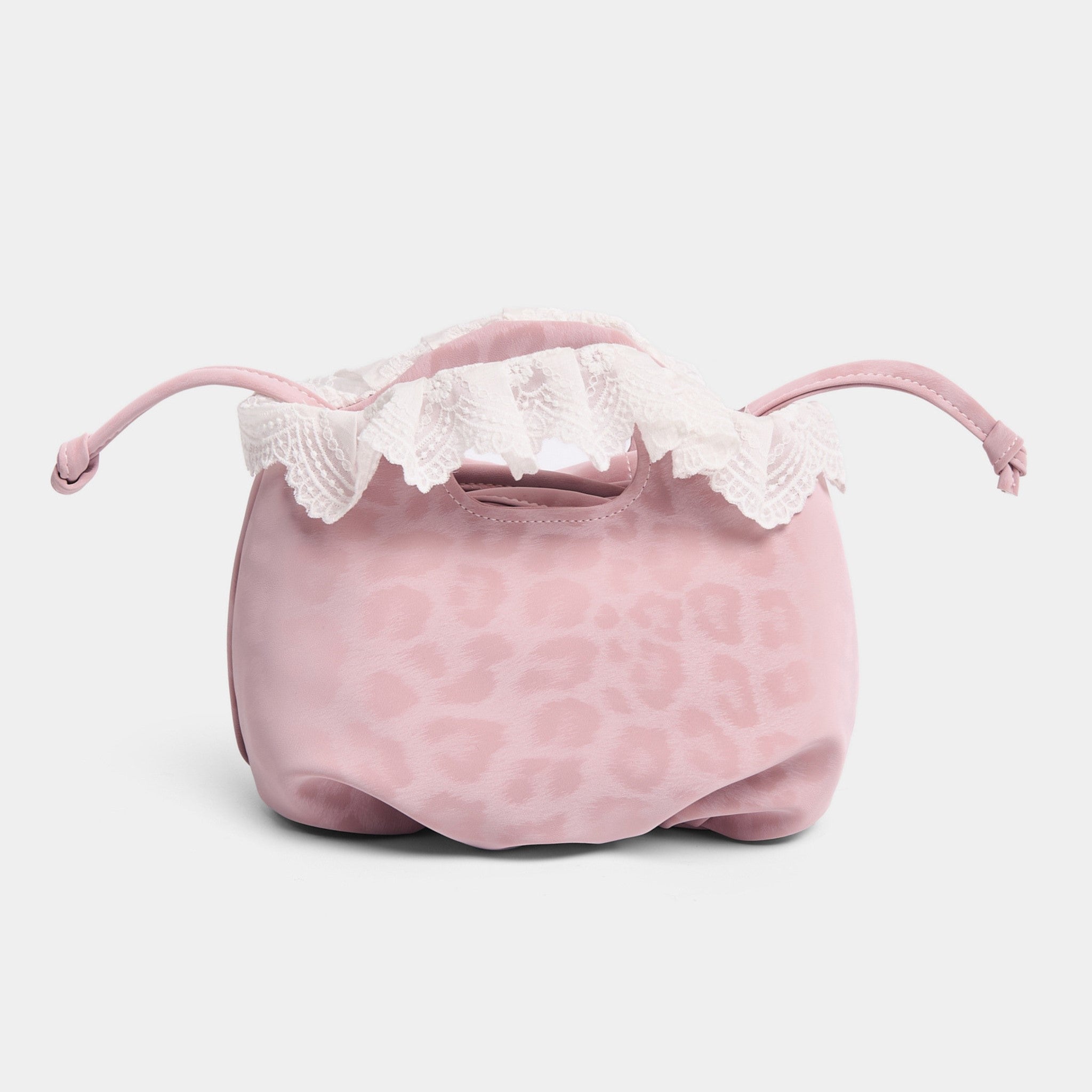 Bag Mini Flower Pink Leopard x Lace