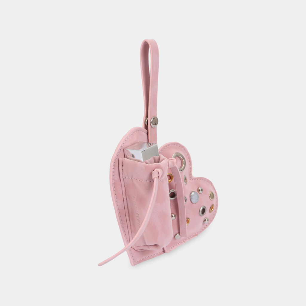 Charm EYELET HEART Lipstick Case