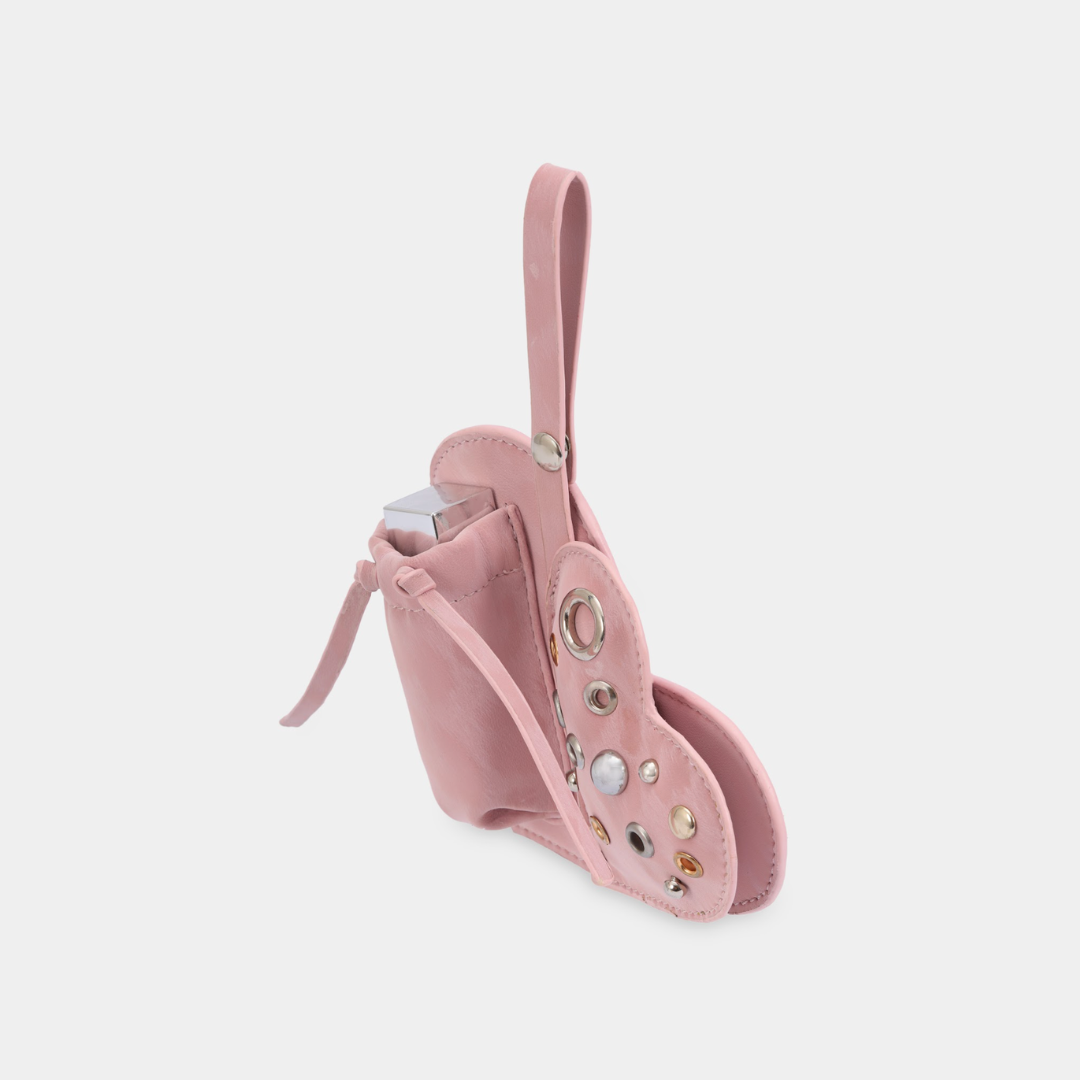 Charm EYELET HEART Lipstick Case