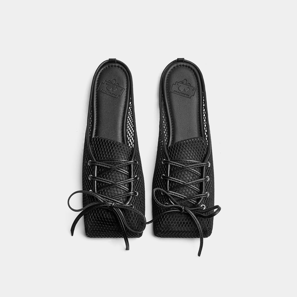 Shoes "MIDDLE" MESH BALLET FLAT MULES