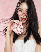 Charm EYELET HEART Lipstick Case