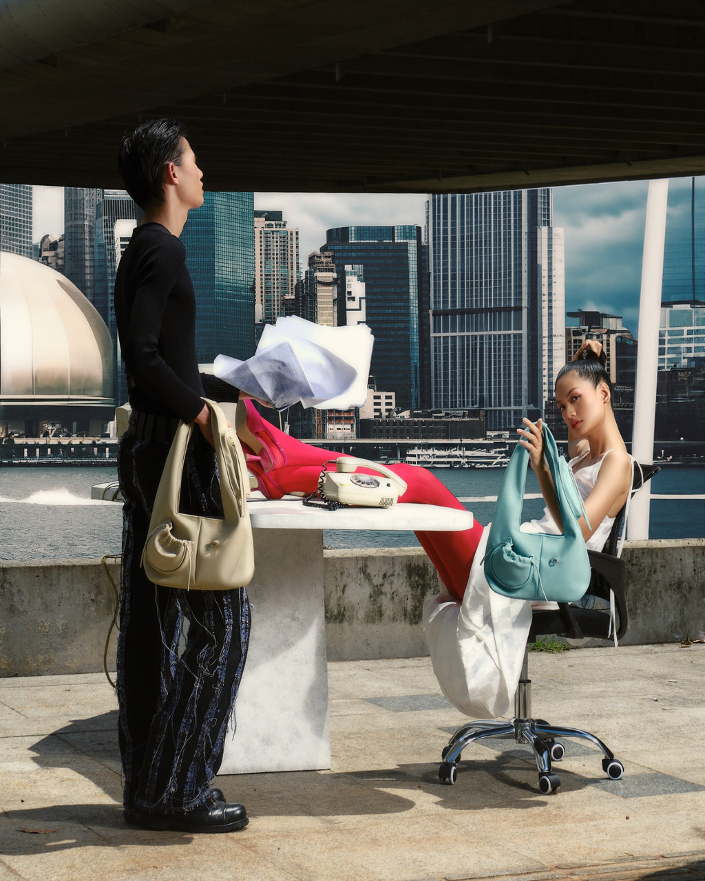 Bag C2-POCKET HOBO (L)