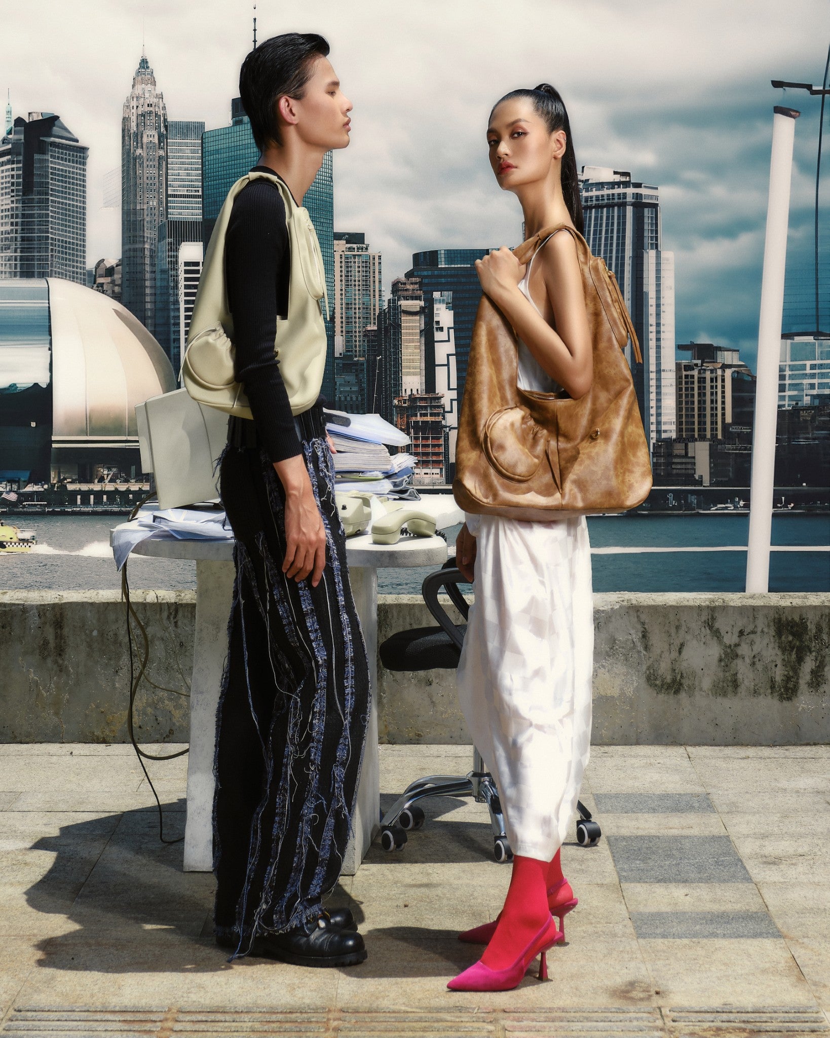 Bag C2-POCKET HOBO (L)